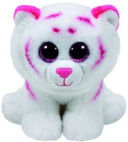 PELUCHE TY BEANIE BOOS- TABOR TIGRE BLANC ET ROSE PETIT 6